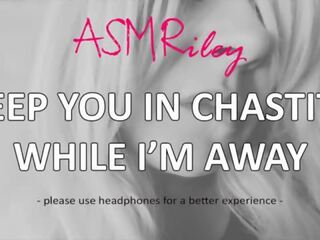 EroticAudio - Keep You In Chastity While I'm Away&comma; johnson Cage&comma; Femdom -ASMRiley