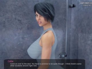 Lustful teacher seduces her student and gets a big phallus inside her tight ass l My sexiest gameplay moments l Milfy City l Part &num;33