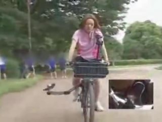 Japanese sweetheart Masturbated While Riding A Specially Modified adult clip Bike!