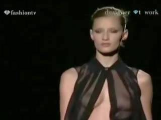 Oops - Lingerie Runway film - See Through And Nude - On Tv - Compilation