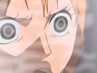 One Piece x rated video Nami in extended bath scene